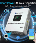 Eco-Worthy Powerful 5000W 48V Solar Inverter Charger With WiFi interface and mobile app on display
