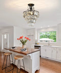 Kitchen with Dope Modern Crystal Chandeliers With 4 Lights And Included Bulbs Chandelier Light Fixture For Living Room Dining Hallway Bedroom