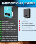 Comparison of Heavy Duty 3600W Pure Sine Wave Solar Inverter With 120A MPPT Charge Controller and other inverter specifications.