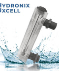 Industrial Water Flow Meter 2-10 GPM 8-40 LPM Panel Mount Rotameter 3/4 MNPT clear acrylic body with water splash
