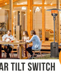 Drop In Regular Tilt Switch Replacement For Patio Heaters With Tip Over Protection featured next to outdoor patio scene