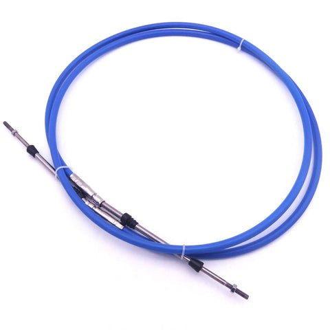 Outboard Engine Remote Control Cable 33C Throttle Shift 13Ft Universal Type 3300 33C For Yamaha Boat Motor Steering System Blue