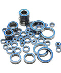 10 Pcs Rubber Sealed Miniature Ball Bearings Kit Featuring Sizes 2x6x3mm, 5x10x4mm, 5x11x4mm, 6x12x4mm, And 12x18x4mm For Small Motors, RC Cars, Drones, And Hobby Projects, assorted blue-sealed steel bearings