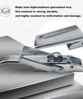 Heavy Duty Two Piece Trailer Lift Gate Latch Kit Hella Tough Galvanized Steel Cargo Door Locks For Rv Camper showcasing durable iron construction.
