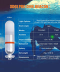 SD01PRO Upgraded Bright Dive Signal Light Submersible Beacon Mini Tank Marker for scuba diving details display