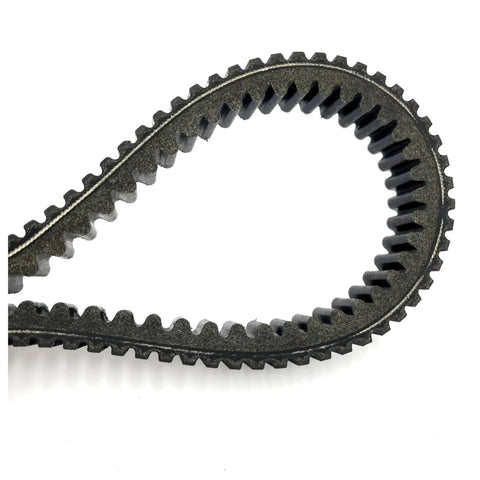 Heavy Duty Motorcycle Transmission Drive Belt For Hisun HS500 And HS700 Models Plus Forge Tactic Strike Quad Bike Power Transfer V-Drive, detailed view showing teeth and flexible design.