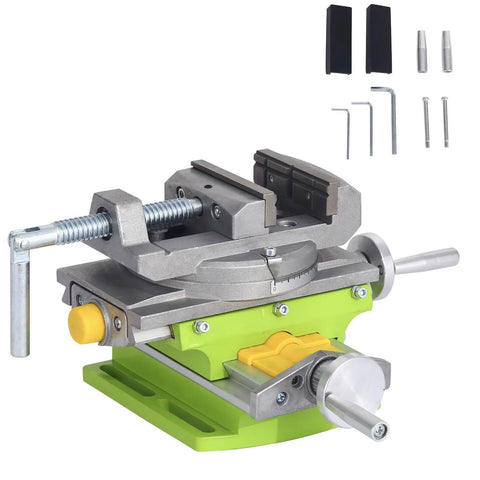 Cross Slide Drill Vise 2 Way X Y Compound Vise for Milling and Drilling on bench drills and milling machines with accessories included