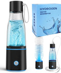 3 In 1 Hydrogen Water Generator Bottle With SPE And PEM Tech For Healthy Hydration, Portable Hydrogen Water Maker Black