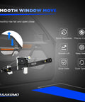 Rear Passenger Side Window Regulator With Motor For 2006-2012 BMW 3 Series E90 E91 E92 E93 Fits 328i 335i diagram