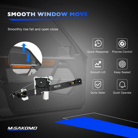 Rear Passenger Side Window Regulator With Motor For 2006-2012 BMW 3 Series E90 E91 E92 E93 Fits 328i 335i diagram
