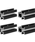 Slick Non Rotating Hole Brackets For Hard Tri Fold Truck Bed Tonneau Covers black mounting hardware set of 4