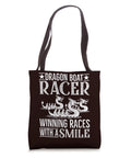 Dragon Boat Racer Tote Bag For Paddlers Who Crush Races With A Smile, Ideal Race Day Gear, canvas tote with dragon print
