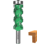 Pro Grade Flush Trim Router Bit With Twenty Carbide Tips One Half Inch Shank Two To Three Quarter Inch Cut Length Compression Design