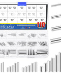 110 Piece Stainless Steel Dowel Pins Kit 2 To 5mm Assorted Diameters And 8 To 30mm Lengths for cabinets and woodworking projects.