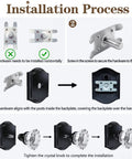 Installation process for 4 Pack Glass Dummy Door Knobs Matte Black Non Turning Crystal Half Dummy Handles For Closet Bifold Hallway Pantry And Laundry Room Inactive No Lock Decorative Door Hardware Easy Install