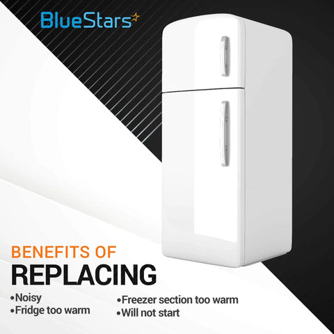 Benefits of replacing refrigerator condenser fan motor for improved cooling in GE and Hotpoint models.