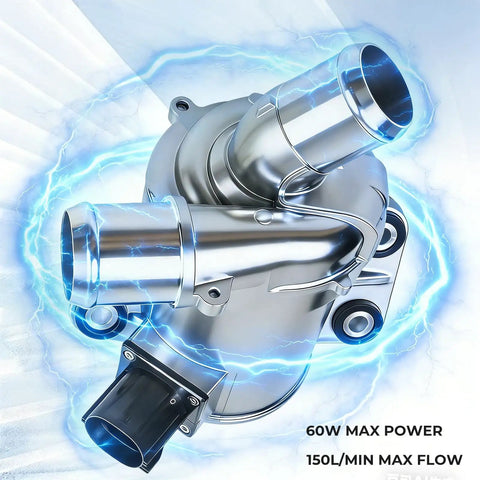 Fresh Electric Engine Cooling Water Pump Fits Lincoln Mkz Ford Fusion C Max 2013 To 2020 showing electric motor and coolant flow design.