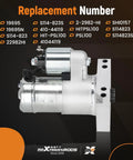 High Torque Mini Starter For Chevy Small Block And Big Block V8 153 And 168 Tooth Flywheel Compatible 1.4KW 1.88HP