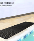 All Purpose Anti Fatigue Rubber Floor Mat With Drain Holes For Workplaces Kitchens And Bars Rugged Heavy Duty Non Slip 24 By 36 Inch Mat