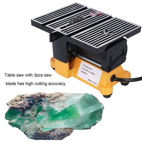 Beast Portable Table Saw for Quick Clean Cuts, 4500 RPM 110V bench top saw with clear scale and miter guide, 15mm cutting capacity