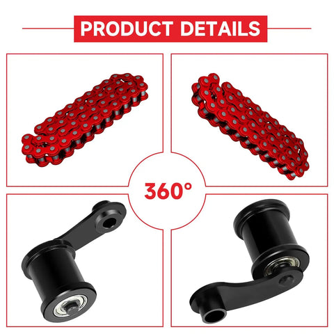 Mini Bike Chain Tensioner Kit With 420 Chain 42 Links For Predator 212 OHV Mini Bikes And Coleman CT200U CT200U EX BT200X Massimo