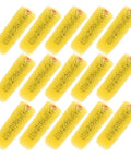 High Grade Yellow Sponge Paint Rollers Deliver Top Notch Exterior Wall Coverage For Big Home Upgrades Ensures Smooth Texture Application And Decorative Finish With No Sweat Daily Use - Set of 15 textured yellow foam rollers.