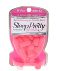 Packaging of Sleep Pretty In Pink Ear Plugs For Sleeping - Petite Sized Foam Noise Reduction Plugs With 32 NRR To Block Snoring Partners, Dorm Mates, Loud Concerts And Travel, 14 Pair Pack
