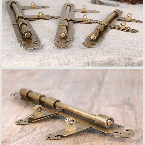 Tough As Nails Heavy Duty Solid Brass Slide Door Bolt Lock With Concealed Screw Surface Mount Hardware For Bedroom Privacy Cabinet Latch And Gate Security displayed with multiple sizes.