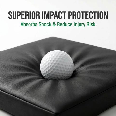 Kickass Quality Golf Wall Padding Panels Premium 20 X 20 X 2 Inch High Density Foam Blocks showcasing shock-absorbing features.
