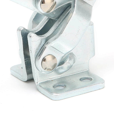 Close-up of Pro Grade Toggle Clamp For Drill Press, Small Quick Release Vertical Clamp For Woodworking Jigs And Fixtures, Welding And More