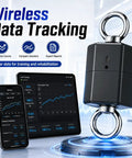 500 Kg Isometric Strength Tester With Gym Grade Wireless Data Tracking, Push Pull Dynamometer, Digital Force Gauge For Athletic Performance Testing, Explosive Power And Peak Force Measurement For Training And Sports Science with phone and tablet charts