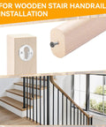 8 Piece Newel Post Fastener Hardware Kit With Aluminum Sliders And 304 Stainless Steel Fixing Screws For Stair Railings, No Fuss Easy Install Mounting System For Quick Home Improvement. wooden stair handrail install with newel post fastener