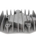2 Pack Aluminum Air Compressor Cylinder Heads For 4/3/5P, 48mm By 72mm, showing cast aluminum structure and cooling cover