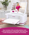 Person using Gemini II Electric Die Cutting And Embossing Machine With Pause And Rewind, 9x12.5 Inch Cutting Platform