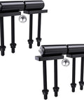 Heavy Duty Weld On Trailer Gate Hinges 5 Inch 700 Lb Capacity For Swing Doors And Ramp Gates Two Pack With Welded Screws, black steel construction