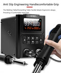 Must-Have 2-In-1 Soldering Station Pro Kit With Soldering Iron And Hot Air Gun 600W Ceramic Heating Dual Display