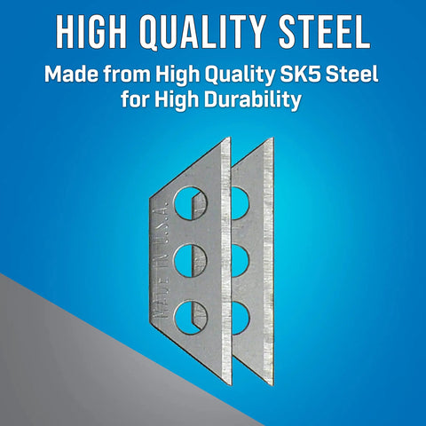 FOD RB25 Replacement Blades Pack Of 25 For Fiber Optic Drop Cable Slitter High Quality SK5 Steel Blades Made In USA Durable