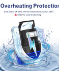 Half Horsepower Submersible Water Pump 2200 GPH Portable Sump Pump with overheating protection feature highlighted