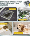 Ditch Sneaky Drain Clogs Now With These Heavy Duty Disposable Hair Catcher Stickers acting as a fast self adhesive mesh filter screen for bathroom sinks, tubs, showers, and laundry rooms.