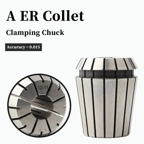 High Precision ER Collet Chuck For CNC Spindle Engraving With 0.005mm Accuracy And Slip Resistant Clamping securely holds tool shanks.
