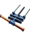 Woodworking Front Vise For Build Your Own DIY Workbench, 7 1/8 Inch Jaw Width, cast iron body with wooden handle open view.