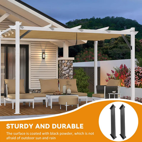 Heavy Duty 45 Degree Angle Support Bracket Kit For Pergolas, Decks And Pavilions, Steel Post And Beam Connectors, Weatherproof And Rust Resistant, Ideal For Cabins, Backyards, Terraces, Stairs, 12 Piece Set