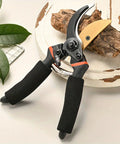 Heavy Duty Pruning Shears With 8.5 Inch Cut Capacity, Rust Resistant Steel Blade, Garden Clippers For Delicate Stems