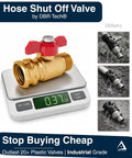 Brass Garden Hose Shut Off Valve Three Quarter Inch Full Flow Design Built Tough And Heavy Duty 2026 Edition on scale