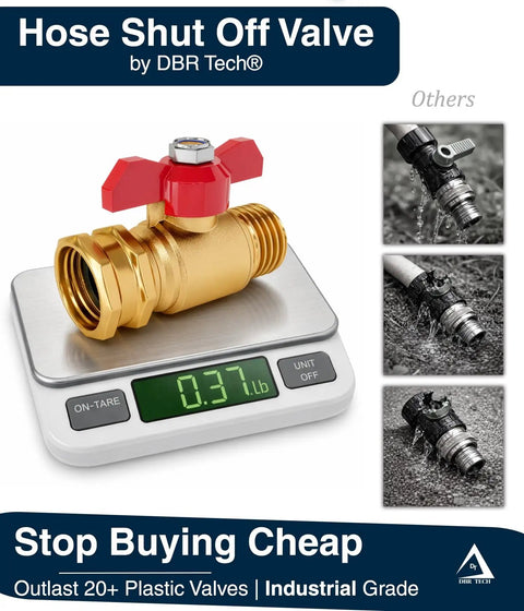 Brass Garden Hose Shut Off Valve Three Quarter Inch Full Flow Design Built Tough And Heavy Duty 2026 Edition on scale