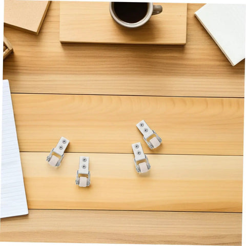 Smooth As Butter Sliding Door Roller Track Guide Wheels 6 Pack Heavy Duty Nylon Floor Protector Silent Glide Zero Hassle Bottom Draft Stopper Kit For Home on wooden desk with notebook and coffee mug.