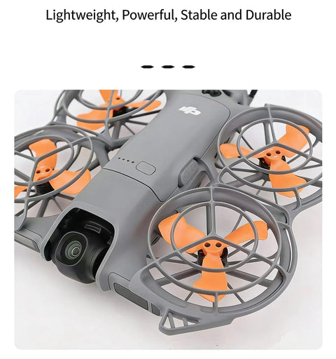 Neo 2 Pro Compatible Propeller Blades Lightweight Durable Replacement Parts for Stable Outdoor Flight, orange on drone