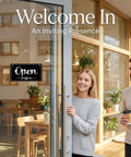 Double Sided Open Sign With Rope For Biz Hours Open Closed Sign 11 By 6.1 Inch Easy Flip Display in café entrance