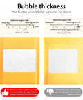 Comparison of bubble thickness in Kraft Bubble Mailers 8.5x11 Inch Self Sealing Padded Envelopes Yellow Pack Of 50 Built Tough For Shipping