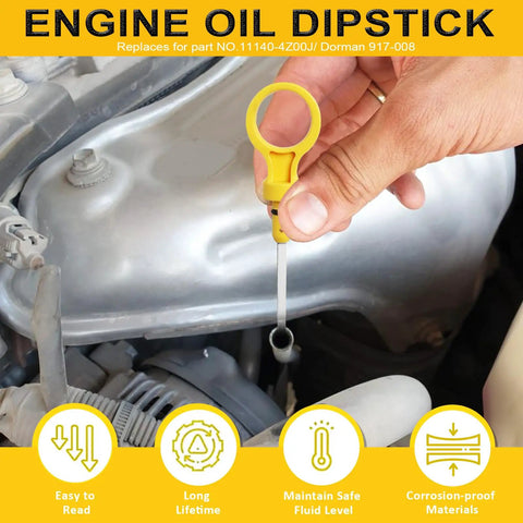Engine Oil Dipstick 461mm Direct Fit For Nissan Sentra 1.8L 2000 To 2006 Replacement Part 11140 4Z00J And 917 008